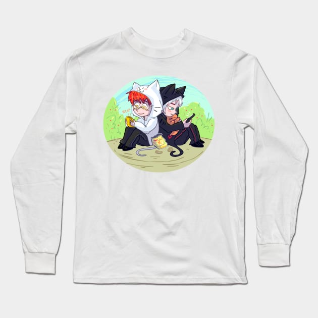 Mystic Twins Long Sleeve T-Shirt by sky665